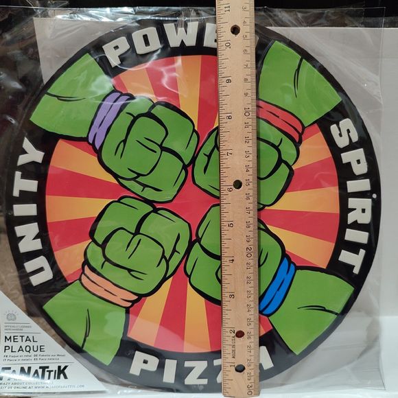 Teenage Mutant Ninja Turtles Metal Tin Sign Wall Hanging TMNT Collectible - Picture 3 of 3